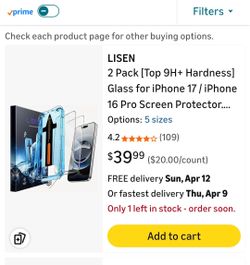 IPhone 17 / 16 pro screen protector