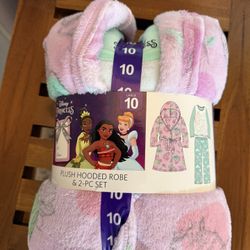 Girls Pajamas And A Robe 