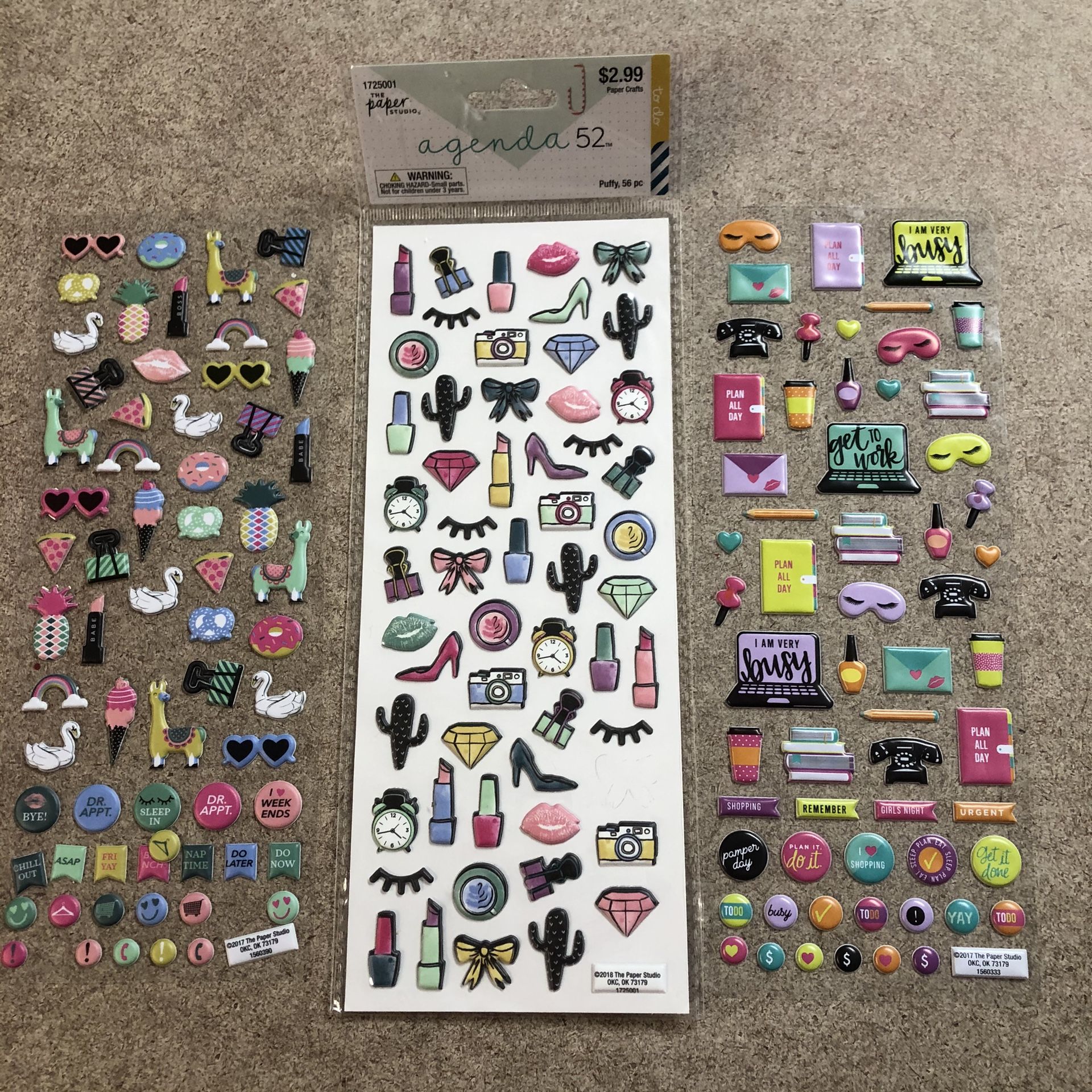 NEW The Paper Studio Agenda 52 Stickers