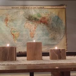 Rustic Tea Light Candle Holders