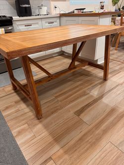 Wheaton Farmhouse Trestle 60" Dining Table - Threshold