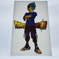 Iron On Heat Transfer  Good For T-shirts Sweaters Jackets T Shirt Design Size Is About 14x10 Dragon Ball Z  #308