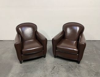 Lee Industries, Classic Leather Club Chairs