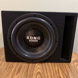 New 12” Kong Audio Subwoofer + New slot Vent Ported Box
