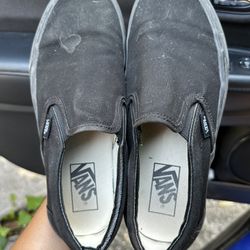 Vans Classic Black Slip On, 6.5 Men