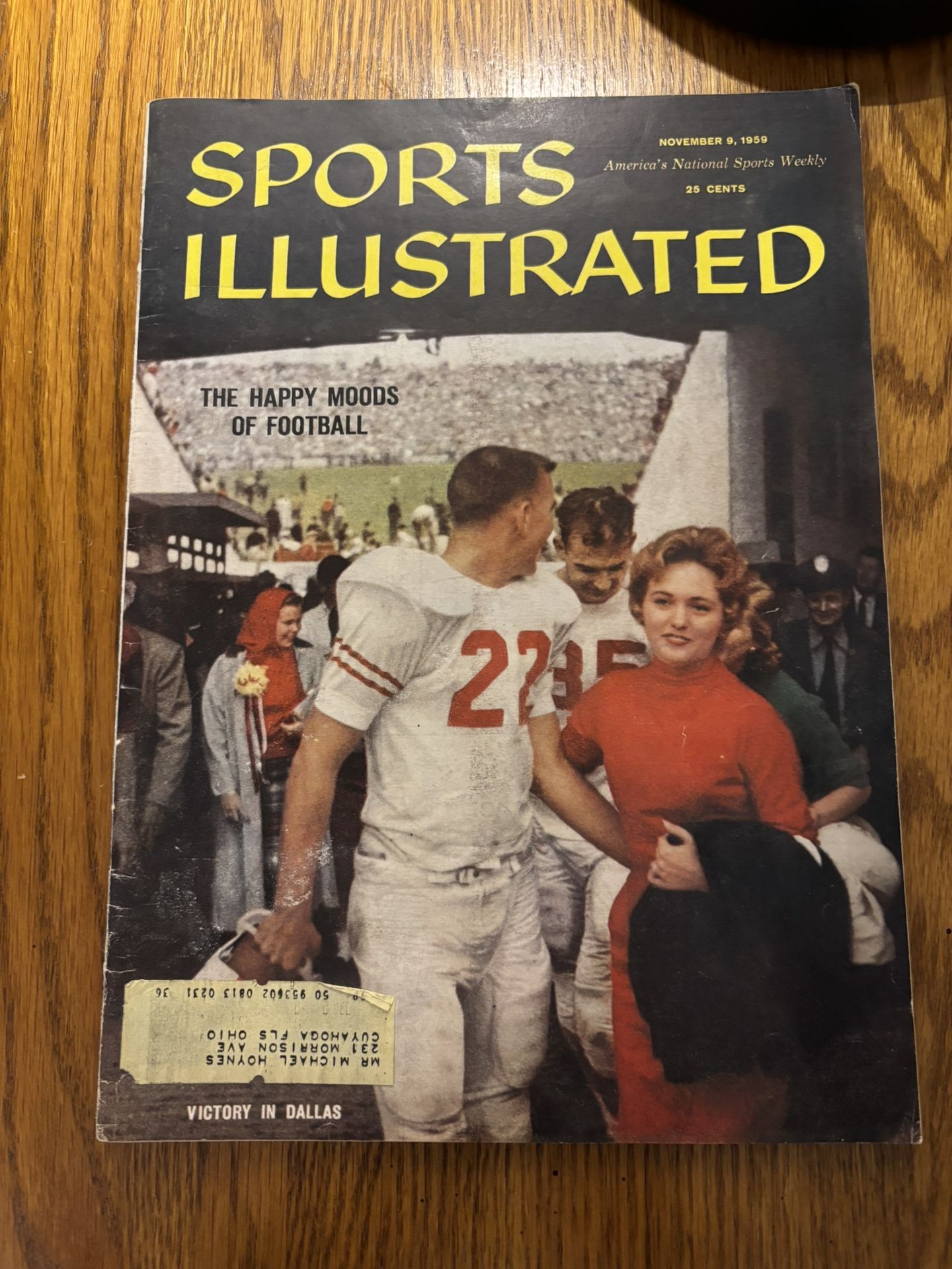 Sports Illustrated Magazine Texas Longhorns Victory In Dallas Nov. 9 1959