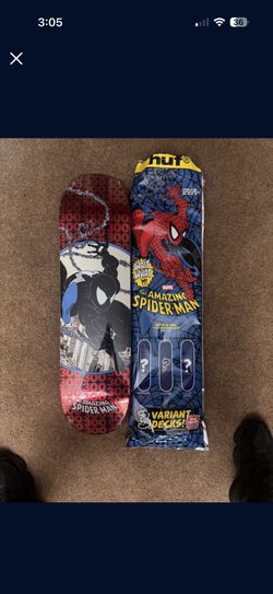 Huf × Marvel Spider-Man Issue 300 Black Deck