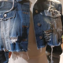 Women Denim Jacket Akira Brand  Destres Style Sz M