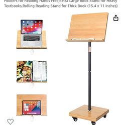 Bamboo Book/tablet Stand