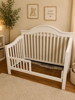 White Convertible Crib Toddler Bed