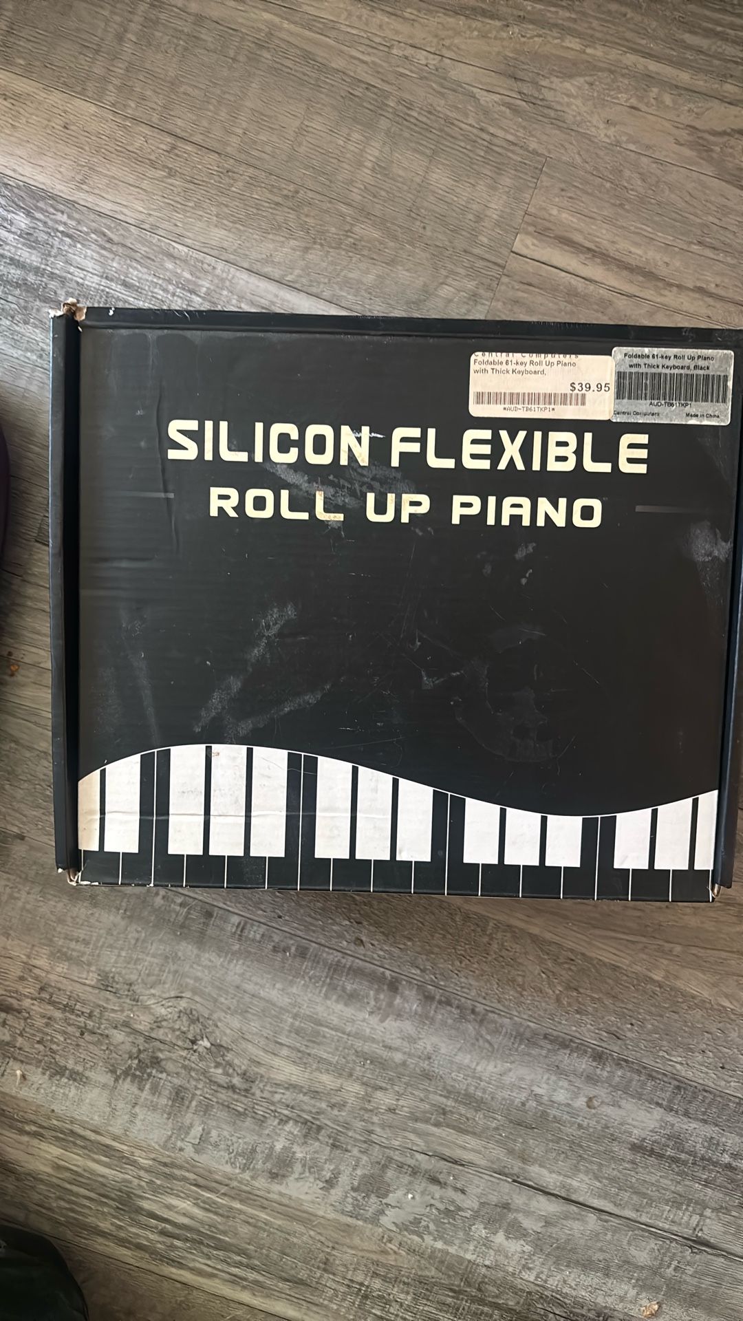 Roll up silicone portable piano