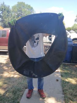 Huge black tube