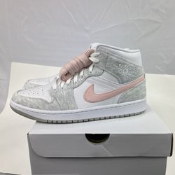 Air Jordan 1 Womens Light Iron Ore Sz 11w/9.5m