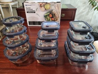 12-pcs. Glass Containers