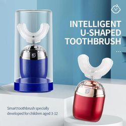 Kids U-shaped Electric toothbrush 360 Auto Brush Teeth Cleaner USB Charging USA