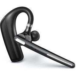 Bluetooth Headset - Wireless Headset with Microphone Noise Cancelling 90 Days Standby/110H Talktime, Bluetooth Earpiece for Cell Phone/PC Tablet/Lapto