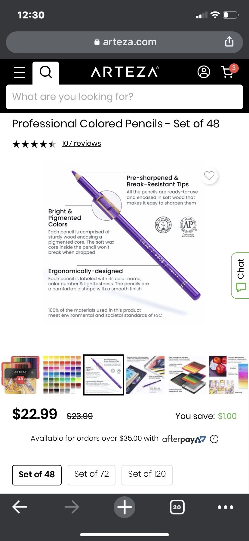 Arteza Colored pencils