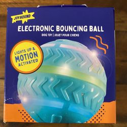 Motion-Activated Rolling and Bouncing Dog Ball Toy with Multi-Color Lights