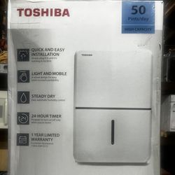 Toshiba 50 Pints Dehumidifier On Box 