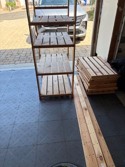 Free - IKEA wooden shelves
