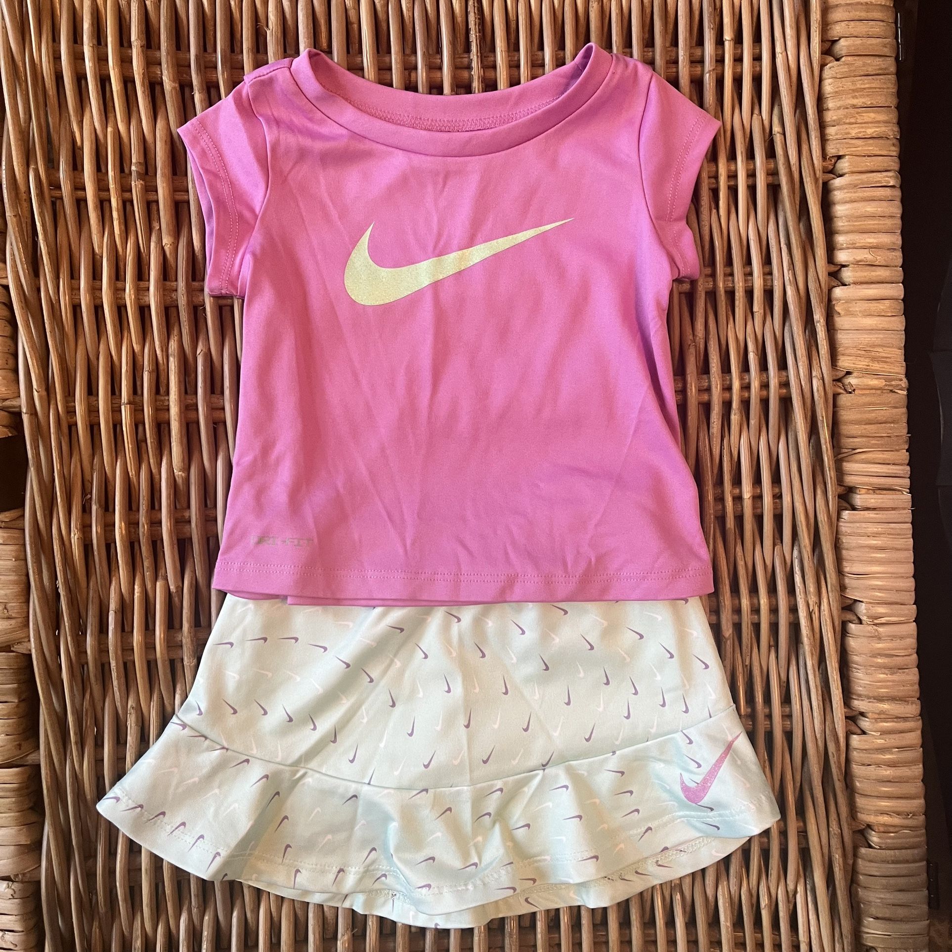 NIKE Toddler Girl 12M Dri-Fit Tennis Golf Outfit
