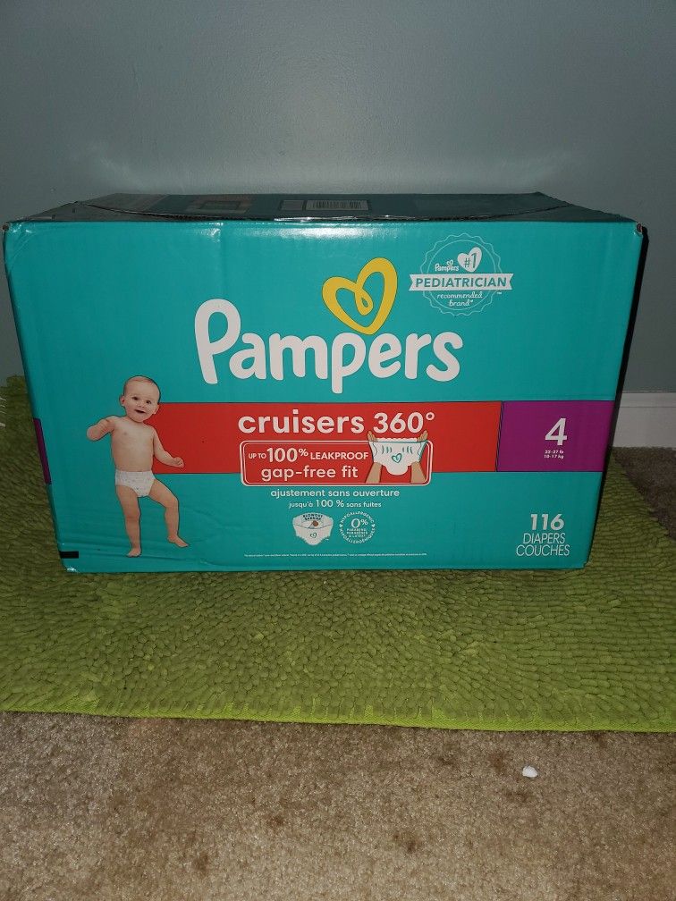 116 Diapers #4 Pampers Cruisers