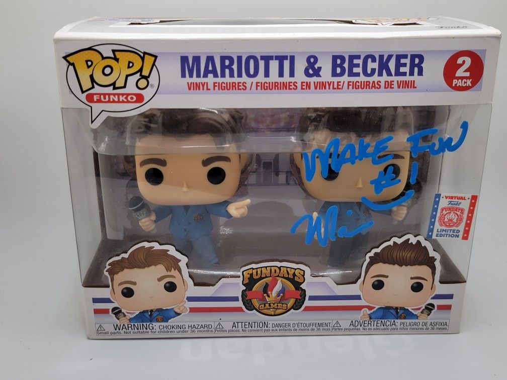 Funko Fundays 2-Pack Brian Mariotti And Mike Becker signed by Mike Becker