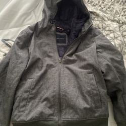 Thick Double Zipper Insulated Tommy Hilfiger Jacket 
