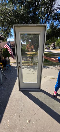 32x80 back door. Full glass. Framed ready to install.