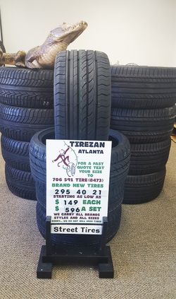 295 40 21 BRAND NEW TIRE TIRES $149 EACH $596 SET