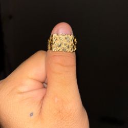 14k Nugget Ring 