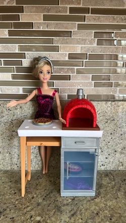 Barbie Doll with Pizza Oven Playset