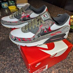 Nike Air Max 90 SE Remix Pack DB1967-100 Denim Camo Gum Size 11.5, Jordan