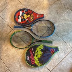 Vintage Wilson, Tennis Rackets (MARVEL)