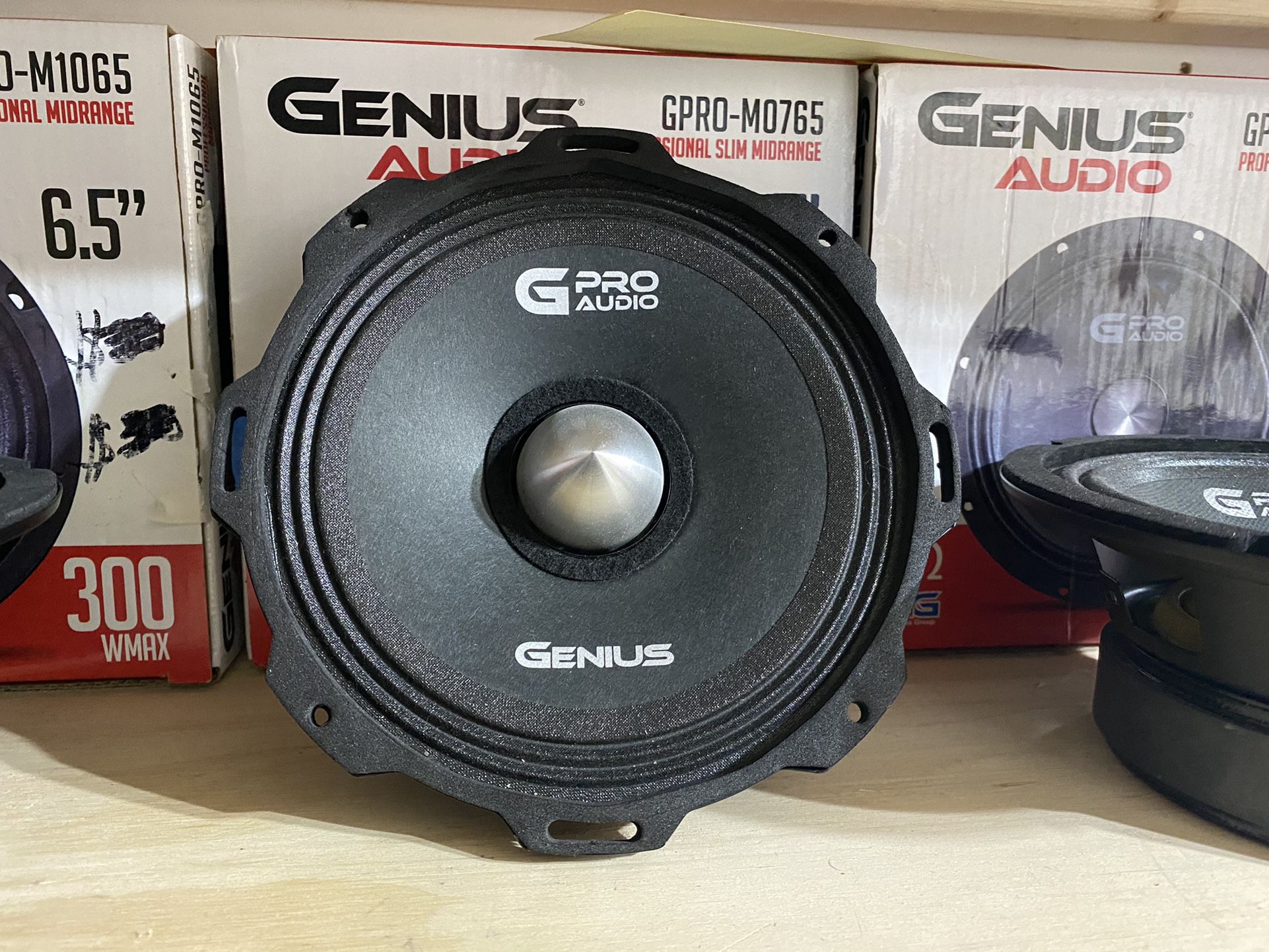 New 6.5" Genius Audio Slim Bullet Midrange Speaker  $35 Each  