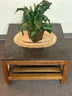 Crate and barrel real bluestone coffee table