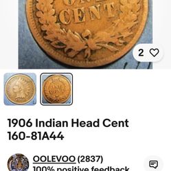 Rare 1906 Indian Head Penny