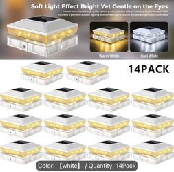 Solar Post Cap Lights for 4x4 or 3.5x3.5 Posts (14 packs)
