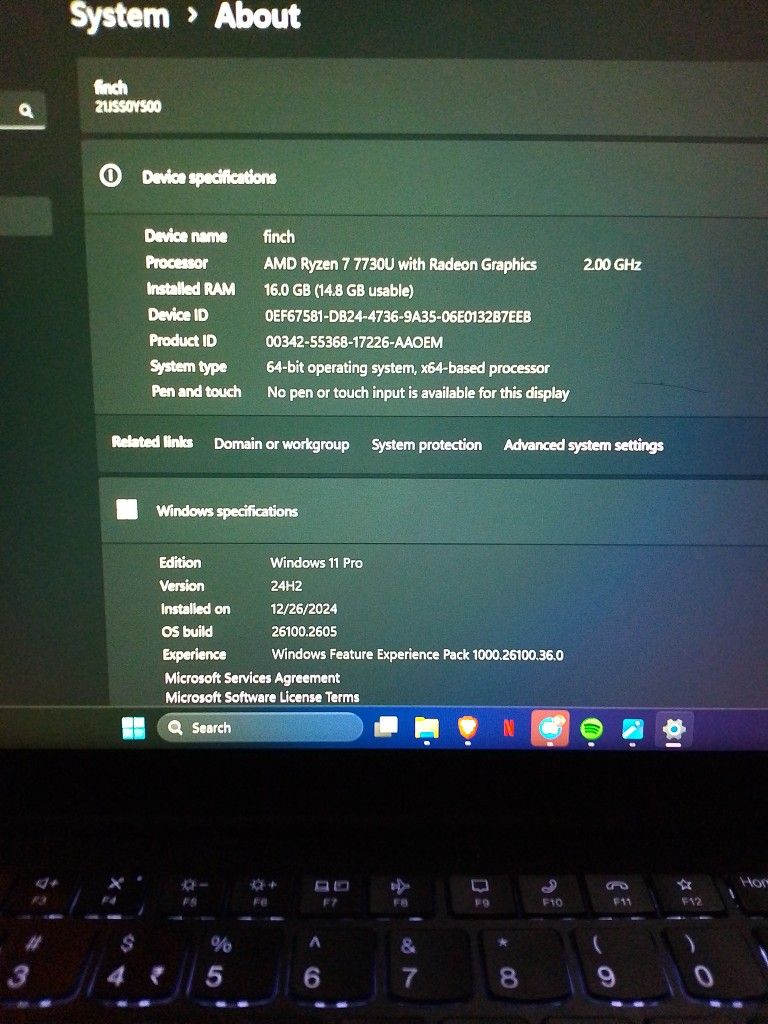 Lenovo Thinkpad E14 Gen 5 (check description)