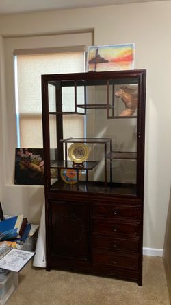 Vintage curio cabinet
