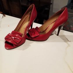 Nine West Red Pumps Size 8