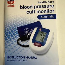 Rite Aid Blood Pressure Cuff Monitor 