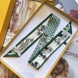 Bag Handle Twilly Long Scarf