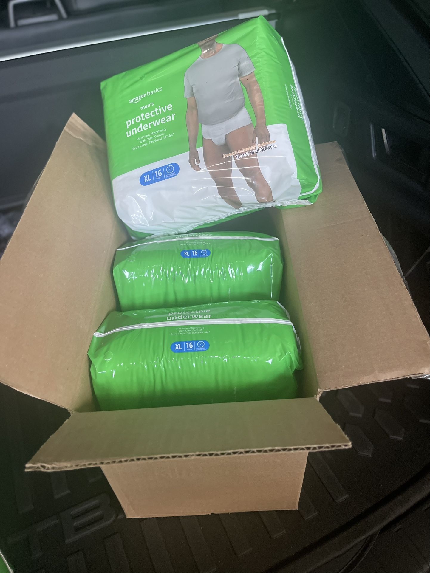 (6) PACKAGES XL MENS ADULT PULL-UP UNDERWEAR (DEPENDS)