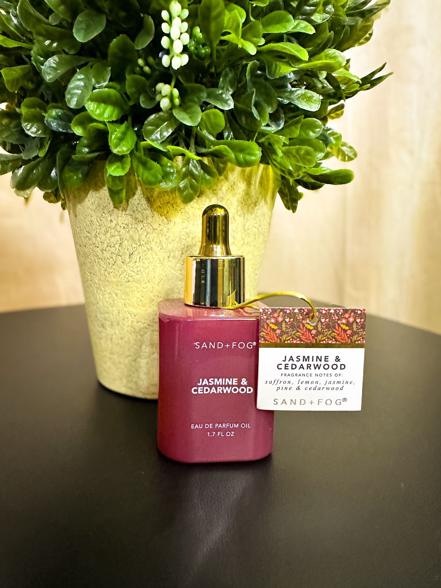 Sand + Fog JASMINE & CEDARWOOD 50ml Perfume Oil Dropper