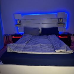 NORDLI Queen Bed Frame w/ Headboard + Storage – Pickup Only (Columbus)