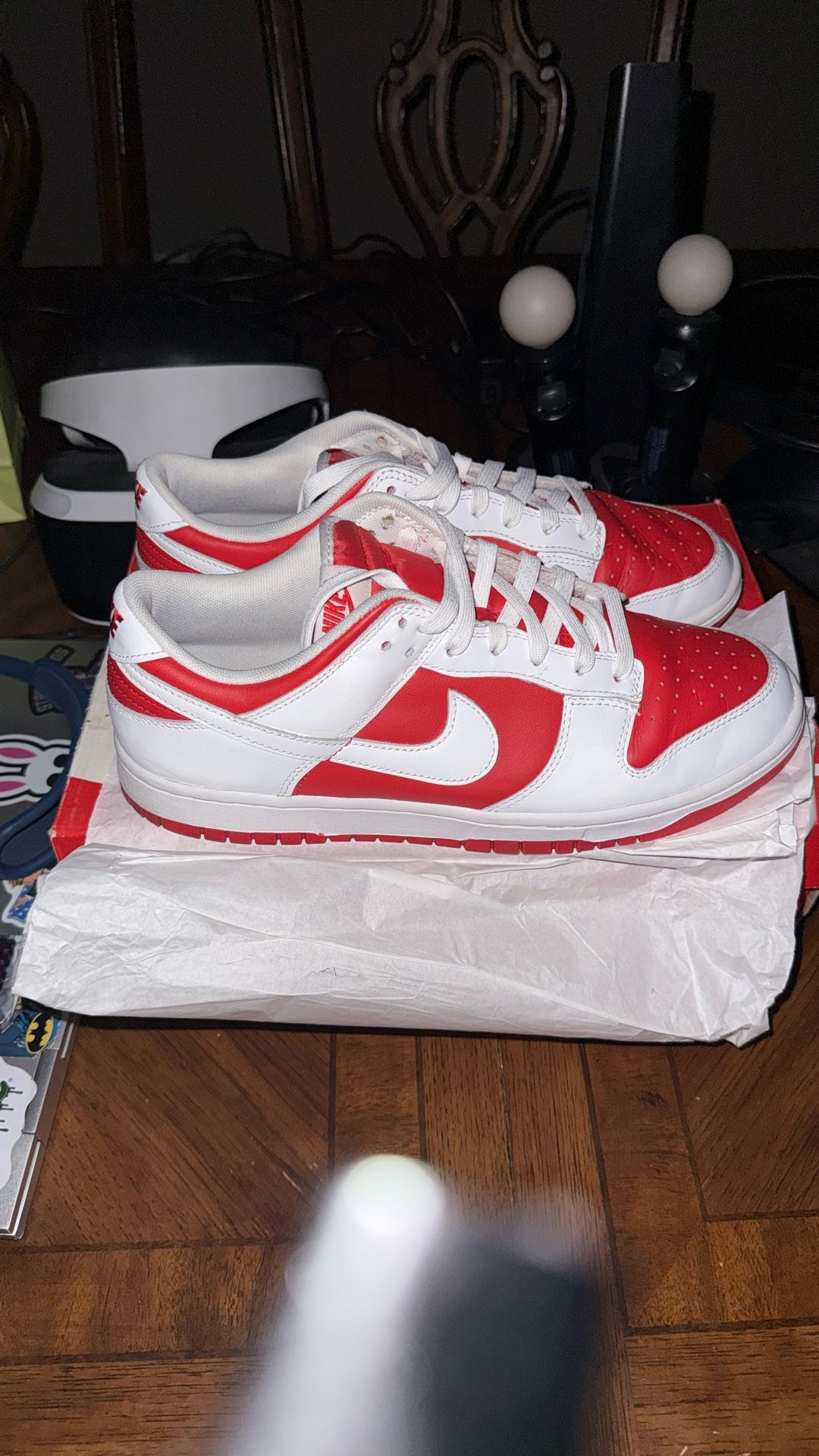 championship red dunk lows 