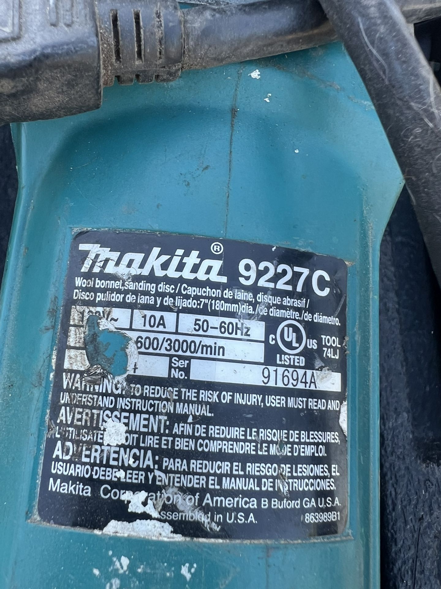 MAKITA AND DWALT GRINDERS