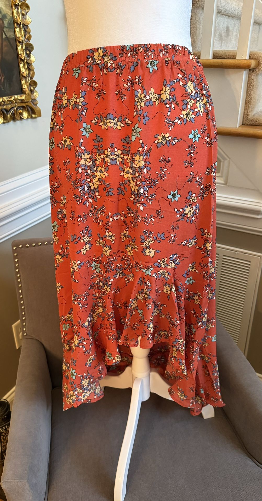 MAX STUDIO MIDI MAXI Skirt New! XL