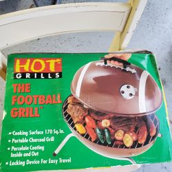 Portable Charcoal Football Grill
